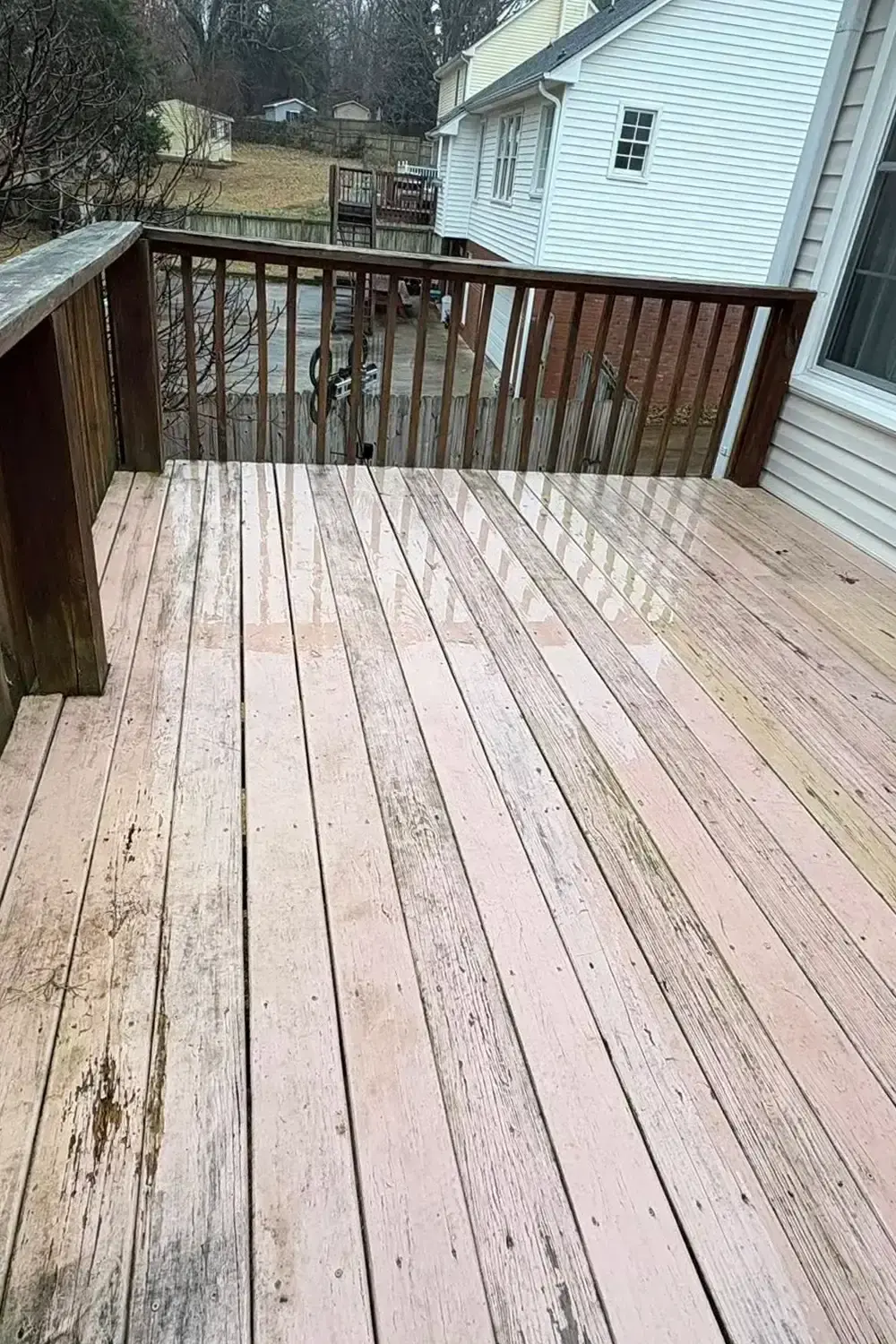 Deck restoration before